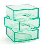 Стол журнальный в форме кубов Acrylic Furniture Lumina Mint Breeze варинант исполнения - 1 | Loft Concept в Костроме