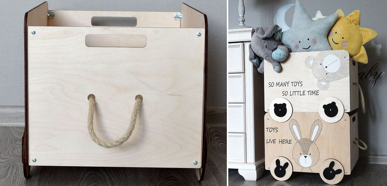 Ящик Wooden Box Bear Ящик Wooden Box Bear - Loft-Concept в Костроме
