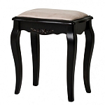 Табурет из массива березы с льяной обивкой в стиле прованс Vintage варинант исполнения - 2 | Loft Concept в Костроме