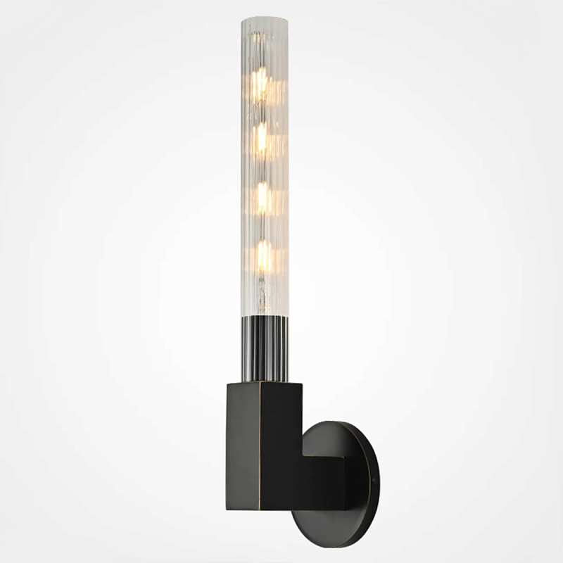 Бра CANNELLE wall lamp SINGLE Sconces Black Черный Прозрачное Стекло в Костроме | Loft Concept 