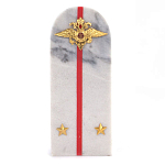 Сувенир Погон МВД из натурального камня мрамор Souvenir Epaulets варинант исполнения - 1 | Loft Concept в Костроме