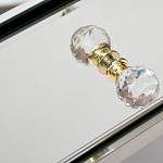 Тумбочка зеркальная с ящиком Mirror Chrome Cabinet варинант исполнения - 4 | Loft Concept в Костроме