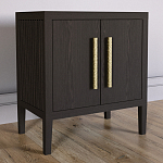 Тумбочка Primo с дверцами шпон темный орех варинант исполнения - 3 | Loft Concept в Костроме