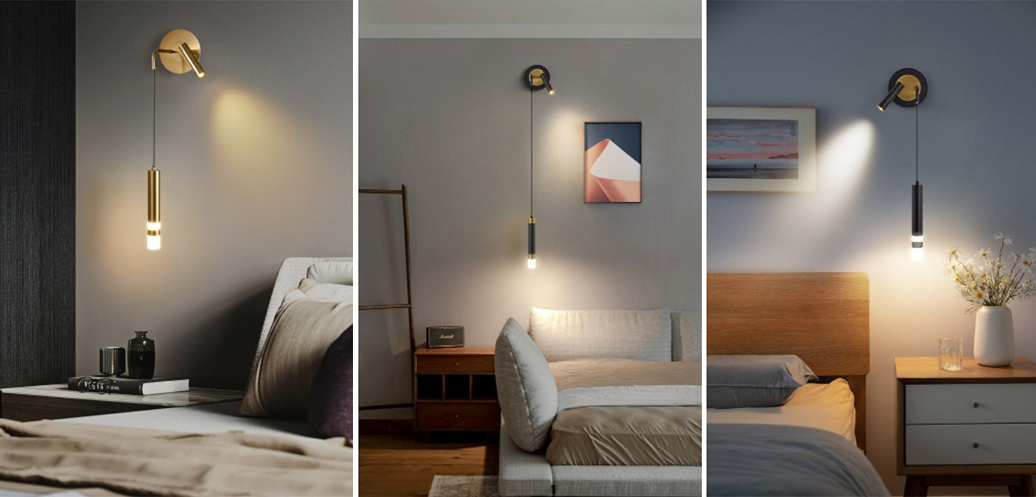 Бра-спот с подвесным светильником Spot Sconce Hanging Lamp Бра-спот с подвесным светильником Spot Sconce Hanging Lamp - Loft-Concept в Костроме