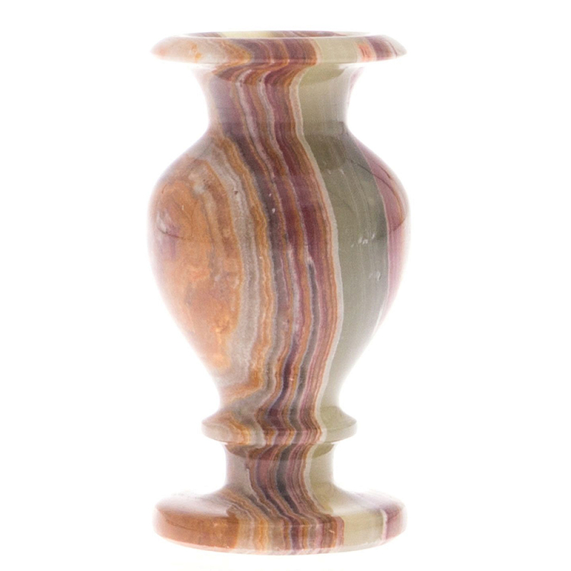 Ваза настольная для цветов из натурального оникса Onyx Vase Мульти Ваза настольная для цветов из натурального оникса Onyx Vase Мульти в Костроме | Loft Concept
