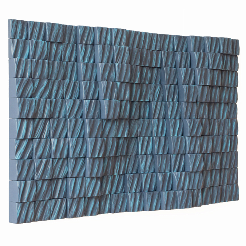 Рельефная скульптура Relief Sculpture Radial Shapes Голубой в Костроме | Loft Concept 