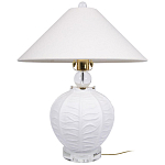 Настольная лампа керамическая с абажуром Valencia варинант исполнения - 1 | Loft Concept в Костроме