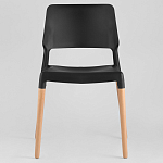 Пластиковый стул на ножках из массива бука Ferret Black 4 шт варинант исполнения - 2 | Loft Concept в Костроме