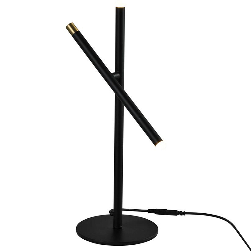 Настольная лампа светодиодная черная Black Light Ray Белый Черный Настольная лампа светодиодная черная Black Light Ray Белый Черный в Костроме | Loft Concept