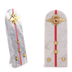 Сувенир Погон МВД из натурального камня мрамор Souvenir Epaulets варинант исполнения - 4 | Loft Concept в Костроме