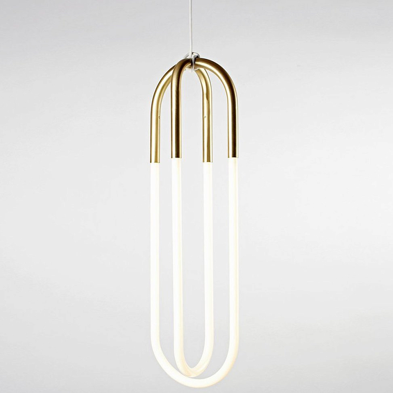 Подвесной светильник Rudi Double Loop Золотой Подвесной светильник Rudi Double Loop Золотой в Костроме | Loft Concept