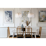 Люстра с подвесными рифлеными стеклянными трубками Nembus варинант исполнения - 23 | Loft Concept в Костроме