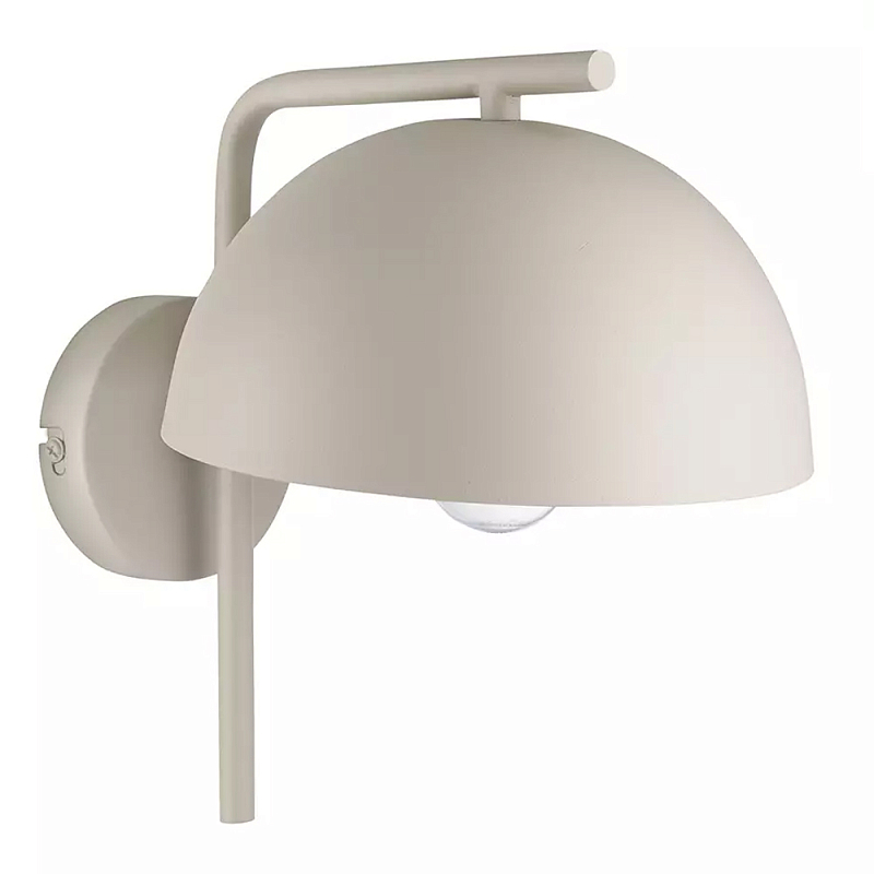 Бра бежевое с полукруглым плафоном Beige Wall Lamp Бежевый Бра бежевое с полукруглым плафоном Beige Wall Lamp Бежевый в Костроме | Loft Concept