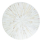 Столик с инкрустацией с перламутровым узором Dominic White варинант исполнения - 2 | Loft Concept в Костроме