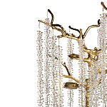 Лампа настольная со стеклянными подвесами цвет золото FAIRYTREE Light варинант исполнения - 2 | Loft Concept в Костроме