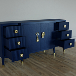 Большой Комод-буфет Elsa Dreams Blue с ящиками варинант исполнения - 1 | Loft Concept в Костроме