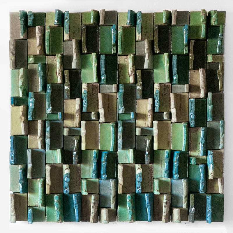 Абстрактное Объемное Панно Travers Green Зеленый в Костроме | Loft Concept 