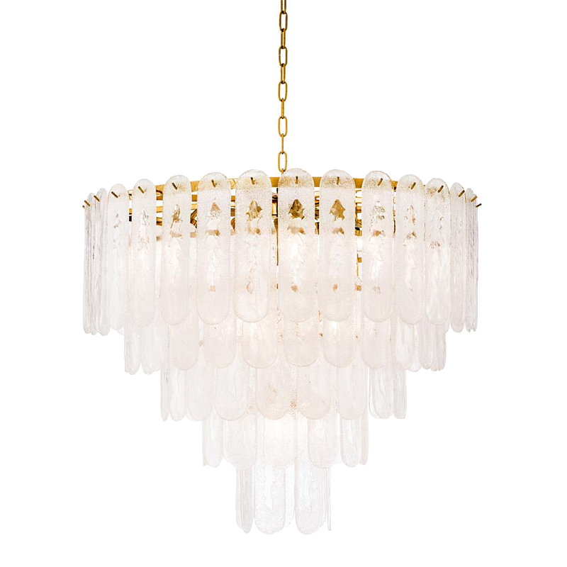 Люстра Chandelier Riveria Золотой Прозрачный Люстра Chandelier Riveria Золотой Прозрачный в Костроме | Loft Concept