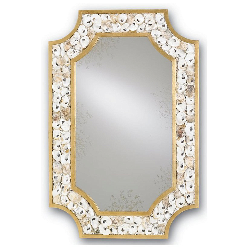 Зеркало Margate Mirror Бежево-серый Золотой Зеркало Margate Mirror Бежево-серый Золотой в Костроме | Loft Concept
