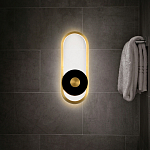 Бра с овальной рамой цвета латунь Midnight Orbit варинант исполнения - 5 | Loft Concept в Костроме