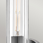 Бра для ванных комнат с прозрачным цилиндрическим плафоном на круглом основании Hinkley варинант исполнения - 10 | Loft Concept в Костроме