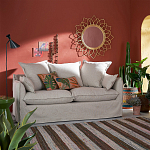 Зеркало из ротанга в форме цветка WICKER MIRROR 90 варинант исполнения - 3 | Loft Concept в Костроме