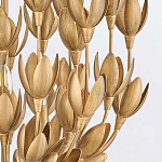 Люстра золотого цвета из множества металлических лепестков в форме тюльпанов Hinkley варинант исполнения - 7 | Loft Concept в Костроме