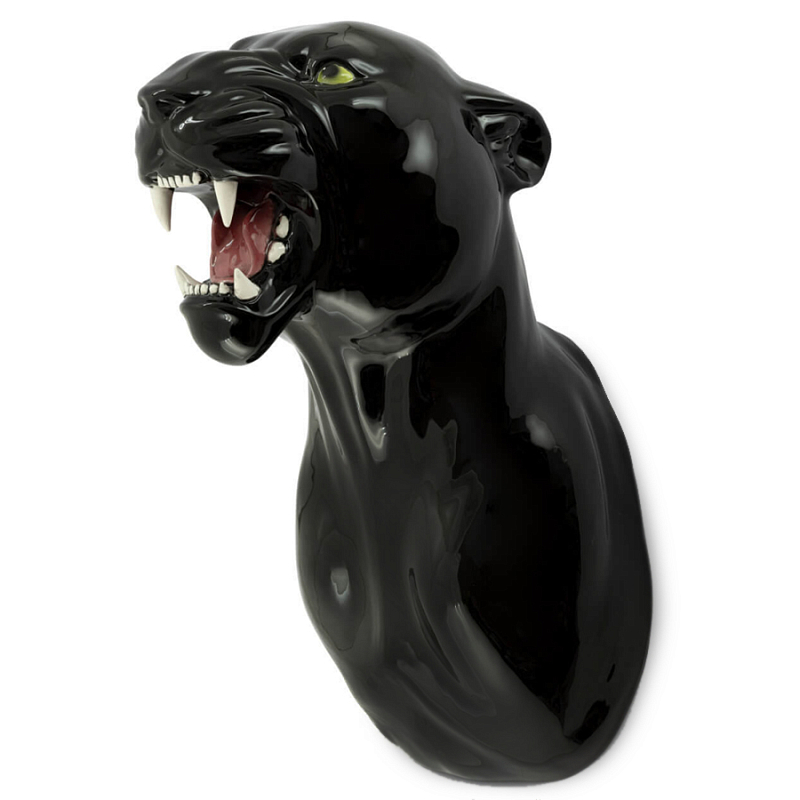 Аксессуар на стену Пантера Abhika LEOPARD HEAD HANGING Черный Аксессуар на стену Пантера Abhika LEOPARD HEAD HANGING Черный в Костроме | Loft Concept