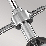 Подвесной светильник цвета хром с рифленым стеклянным цилиндрическим плафоном в современном стиле Feiss варинант исполнения - 4 | Loft Concept в Костроме