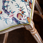 Барный стул из массива бука с изображением птиц и цветов  Beige Green Chinoiserie Garden Chair варинант исполнения - 6 | Loft Concept в Костроме