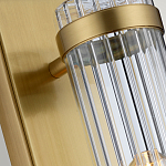 Бра вертикальное с рифленым стеклянным плафоном и прямоугольным основанием Quintiesse варинант исполнения - 4 | Loft Concept в Костроме