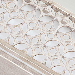 Бра прямоугольное в серебрянном цвете с ажурной решеткой Feiss варинант исполнения - 4 | Loft Concept в Костроме