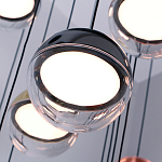 Люстра каскадная с черным круглым основанием 27 подвесов Celestial Waltz варинант исполнения - 4 | Loft Concept в Костроме