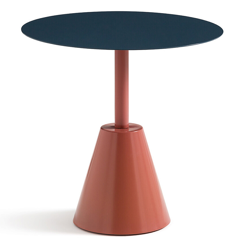 Стол для сада из стали Round Steel Синий Серый Терракотовый Стол для сада из стали Round Steel Синий Серый Терракотовый в Костроме | Loft Concept