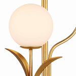 Торшер с золотым каркасом в виде стебля с листьями Inspired by Nature варинант исполнения - 2 | Loft Concept в Костроме