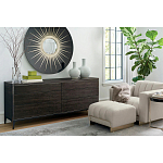 Настенное круглое зеркало Romilly Round Mirror Black варинант исполнения - 2 | Loft Concept в Костроме