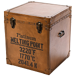 Сундук кожаный в винтажном стиле Brown Leather Chest варинант исполнения - 1 | Loft Concept в Костроме