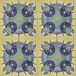 Плитка дизайнерская с узором Экипаж варинант исполнения - 2 | Loft Concept в Костроме