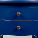 Синяя тумба на фигурных ножках Shelby варинант исполнения - 3 | Loft Concept в Костроме