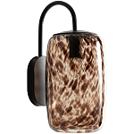 Бра с плафоном из янтарного стекла Amber Olmos Wall Lamp варинант исполнения - 1 | Loft Concept в Костроме