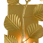 Бра золотого цвета с декором в виде ветки эвкалипта Eucalyptus Branches варинант исполнения - 1 | Loft Concept в Костроме