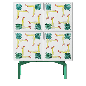 Тумба  с рисунком ShortT Pina Colada Green