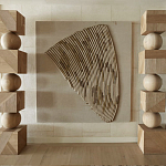 Декор настенный в Эко стиле рафия Malibu wall panel варинант исполнения - 2 | Loft Concept в Костроме