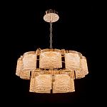 Люстра двухъярусная с текстурными овальными абажурами Splendor Palace Style варинант исполнения - 1 | Loft Concept в Костроме