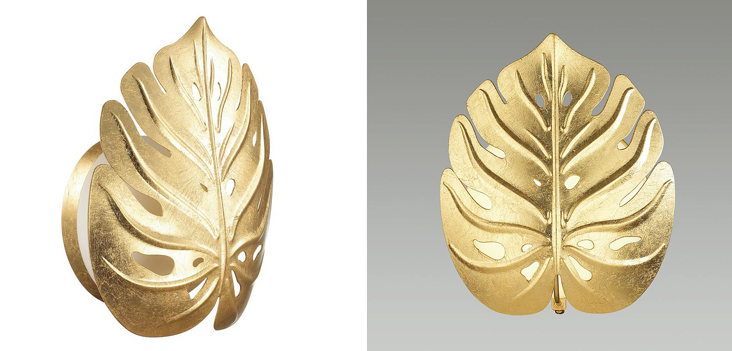 Бра Gold Monstera Leaf Бра Gold Monstera Leaf - Loft-Concept в Костроме