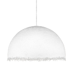 Подвесной светильник в форме купола белого цвета с ажурной бахромой Tactile Line варинант исполнения - 1 | Loft Concept в Костроме
