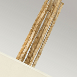 Люстра подвесная с широким белым текстильным абажуром и вертикальными декоративными элементами Hinkley варинант исполнения - 5 | Loft Concept в Костроме