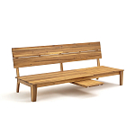 Садовый диван-трансофрмер Kate серый варинант исполнения - 2 | Loft Concept в Костроме