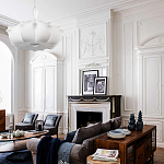 Подвесной светильник с белым фигурным абажуром и мягкими волнистыми краями Cloud Motion  варинант исполнения - 20 | Loft Concept в Костроме