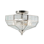 Потолочный светильник шестигранной формы с прозрачными стеклянным плафоном Elstead Lighting варинант исполнения - 5 | Loft Concept в Костроме